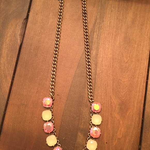 J. Crew iridescent pink and gold necklace - Picture 2 of 3